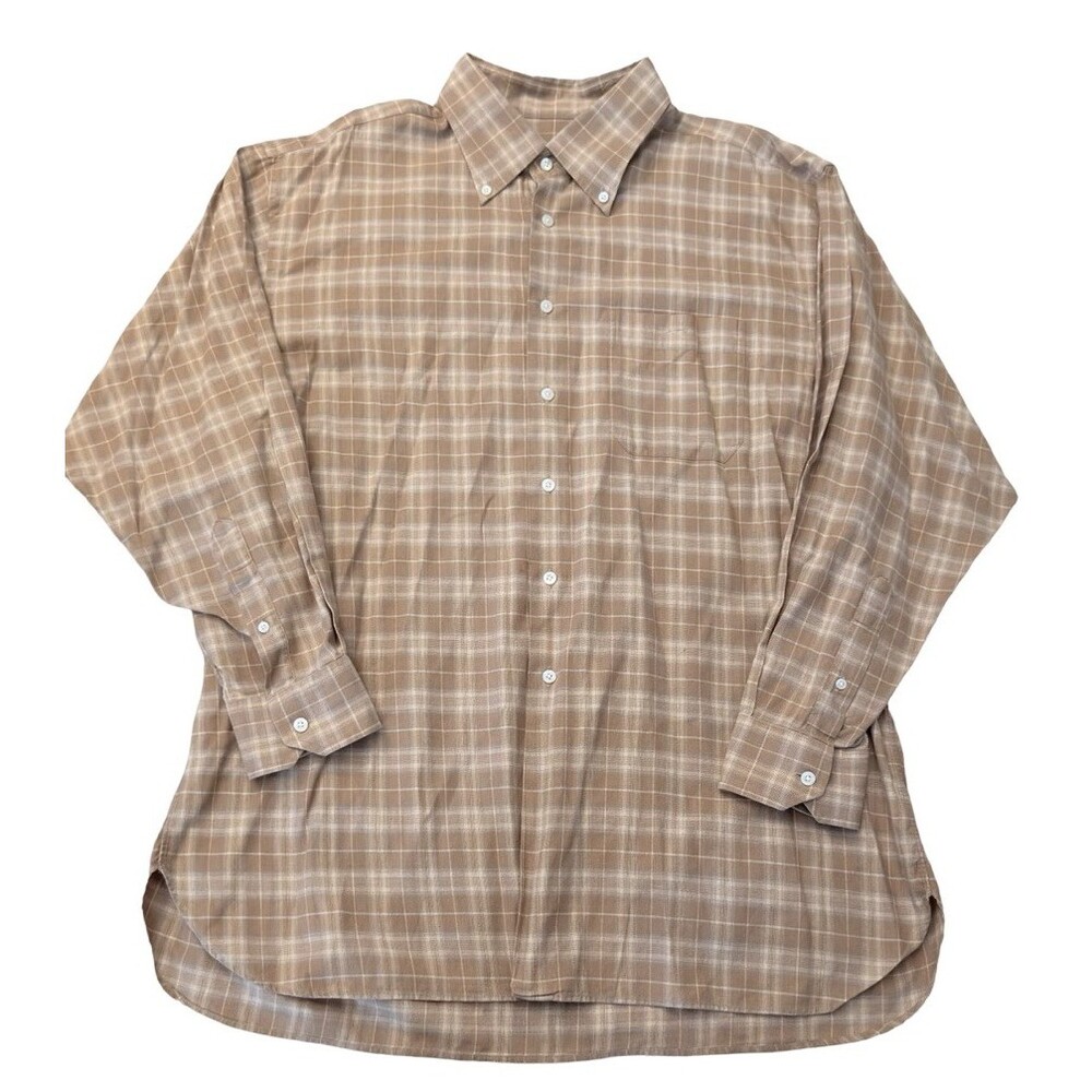 Ike Behar New York Plaid Button Down Shirt Men’s XXL